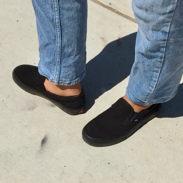 Giày Vans Classic Slip-On 'All Black' VN000EYEBKA - Ảnh 7