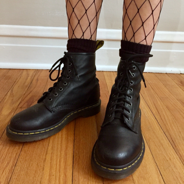 Giày Dr. Martens Wmns 1460 Nappa Leather Lace Up Boot 'Black' 11821002 - Ảnh 2