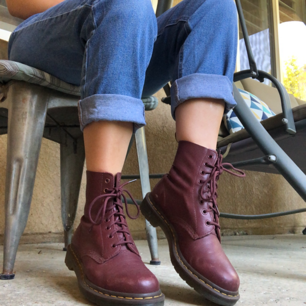 Giày Dr. Martens 1460 Pascal Virginia Cherry Red Boots 13512411 - Ảnh 2