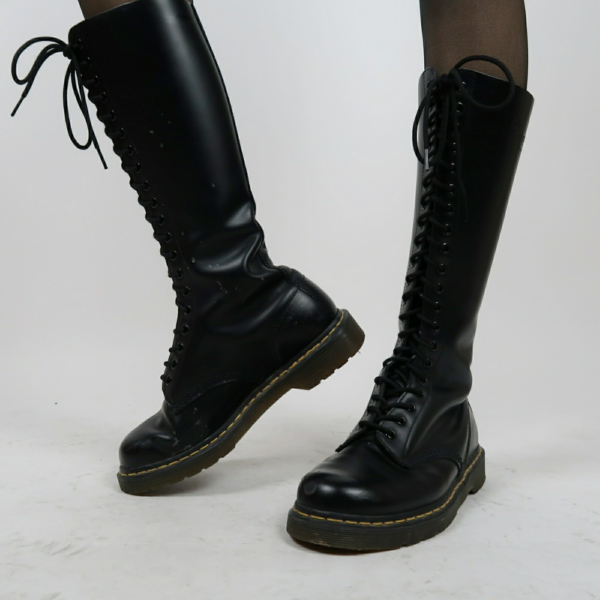 Giày Dr. Martens 1B60 Virginia Leather Knee High Boot 'Black' 23889001 - Ảnh 3
