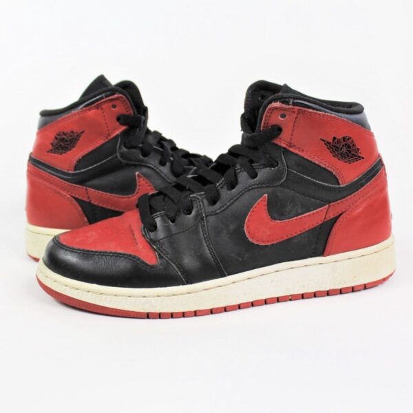 Giày Nike Air Jordan 1 High Retro GS 'Chicago Bulls' 2009 332558-061 - Ảnh 2