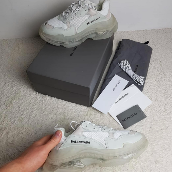 Giày Balenciaga Wmns Triple S 'White Clear Sole' 544351-W09E1-9000 - Ảnh 3