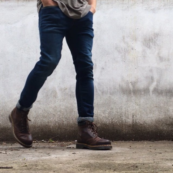 Giày Dr. Martens 1460 Brown Crazy Horse Leather Lace Up Boots 11822200 - Ảnh 3