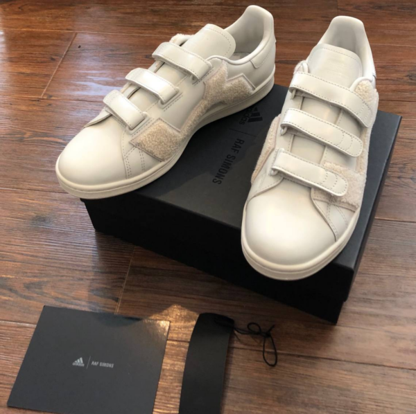 Giày Adidas Raf Simons x Stan Smith Comfort Badge 'Talc' BB6888 - Ảnh 4