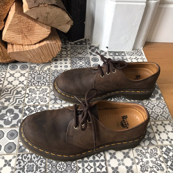 Giày Dr. Martens 1461 Brown Crazy Horse Leather Oxford Shoes 11838201 - Ảnh 8