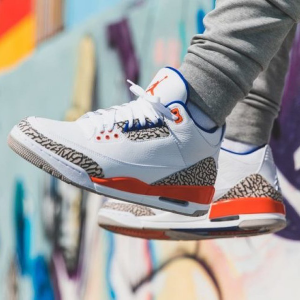 Giày Nike Air Jordan 3 Retro GS 'Knicks' 398614-148 - Ảnh 2