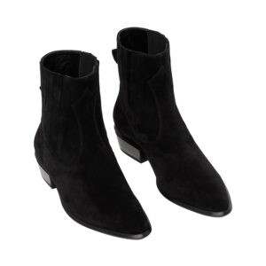 Alternative view of Giày Saint Laurent Wyatt Zippered Boots In Suede 5536210W3001000