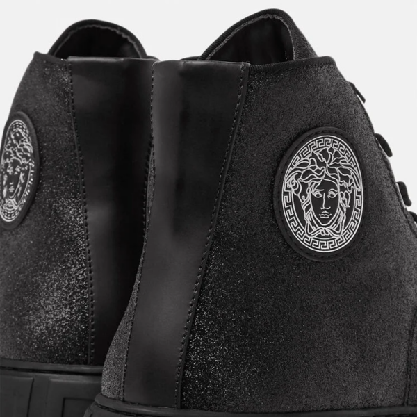 Giày Versace Greca Suede High Top Trainers 'Black' DSU8403-1A02718-1B00P - Ảnh 2