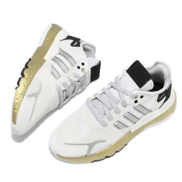 Giày Adidas Nite Jogger 'White Gold Metallic' FW6147 - Ảnh 4