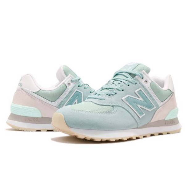 Giày New Balance Wmns B 'Green Grey White' WL574TAB - Ảnh 5