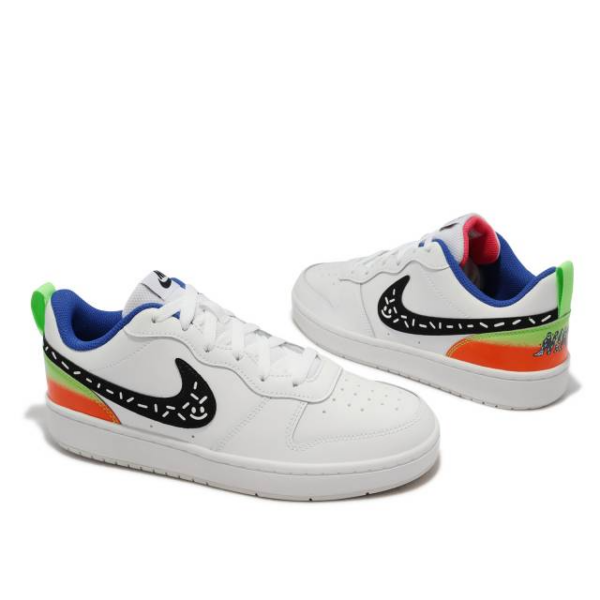 Giày Nike Court Borough Low 2 GS 'White Black Photon Dust' DV1367-101 - Ảnh 3