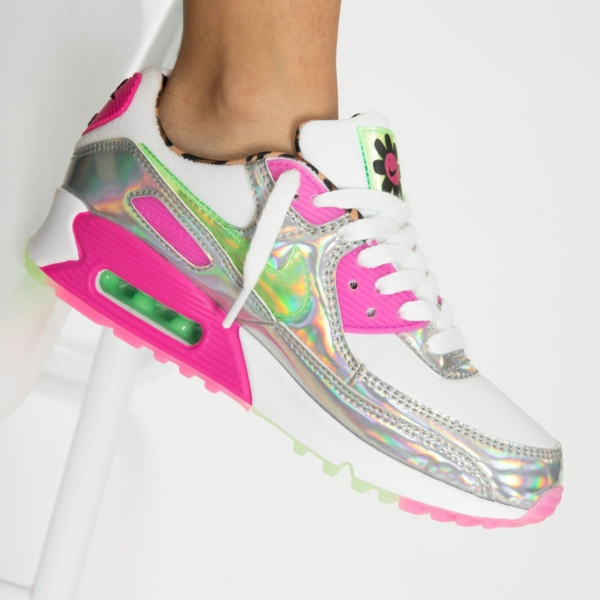 Giày Nike Air Max 90 LX Daisy 'Leopard Iridescent' (W) CQ2559-100 - Ảnh 3