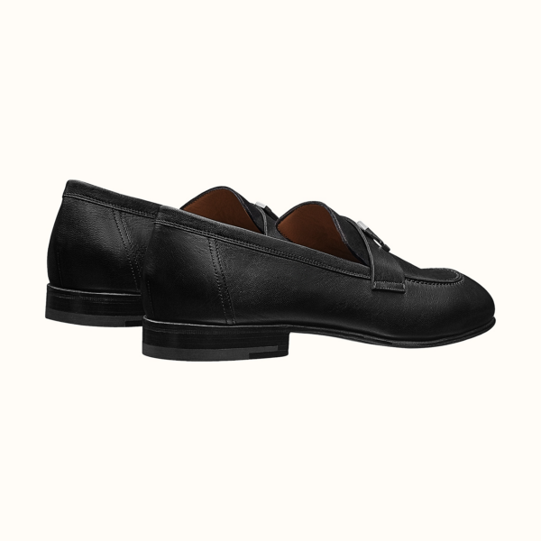 Giày Hermes Wmns Paris Loafers Black Silver HR20210208 - Ảnh 4