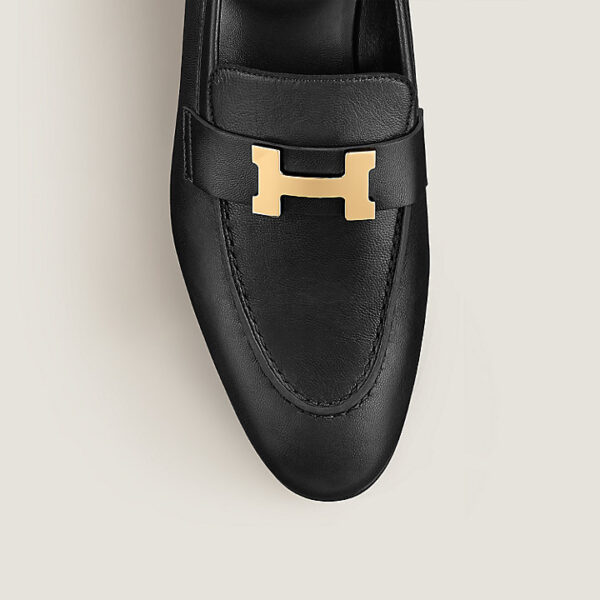 Giày Hermes Paris Loafer 'Black Noir' H182182Z04380 - Ảnh 4