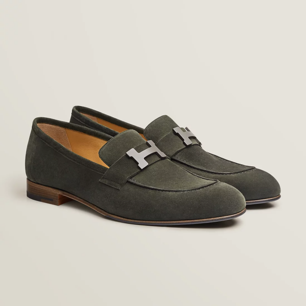 Giày Hermes Paris Loafer 'Olive Green' H192437ZAZ2415 - Ảnh 3