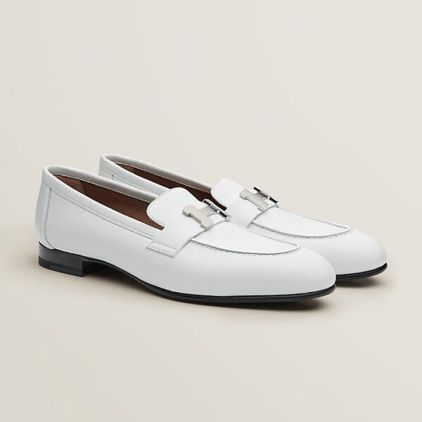 Giày Hermes Paris Loafer 'Blanc Poros' H211288Z92390 - Ảnh 2