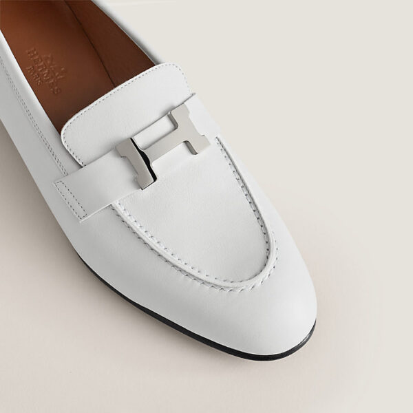 Giày Hermes Paris Loafer 'Blanc Poros' H211288Z92390 - Ảnh 4