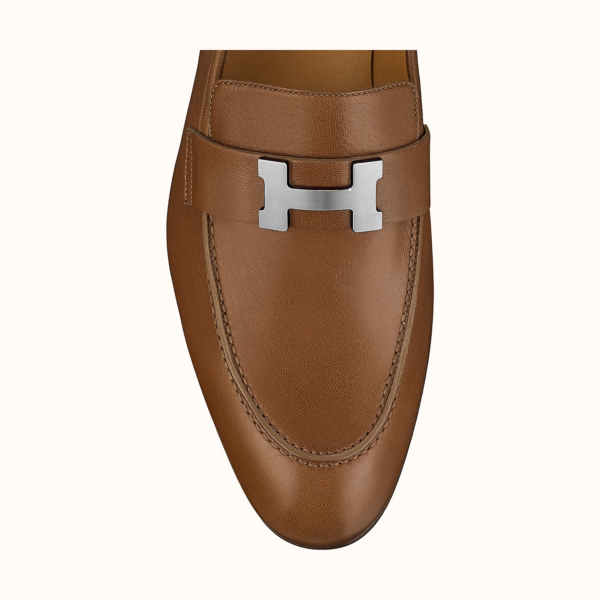 Giày Hermes Paris Loafers Brown H172108Z - Ảnh 5