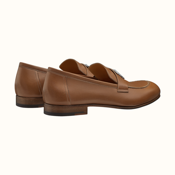 Giày Hermes Paris Loafers Brown H172108Z - Ảnh 4