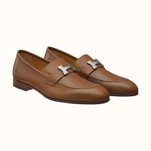 Giày Hermes Paris Loafers Brown H172108Z - Ảnh 3