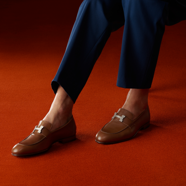 Giày Hermes Paris Loafers Brown H172108Z - Ảnh 2