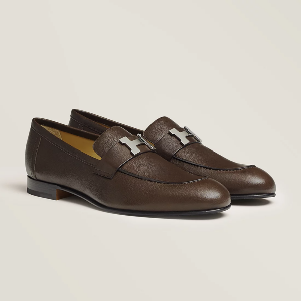 Giày Hermes Paris Loafer 'Ebony Brown' H212981ZAME410 - Ảnh 3