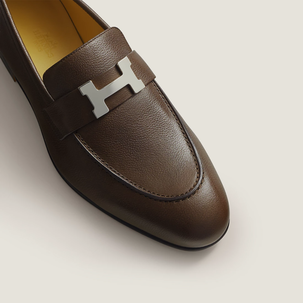 Giày Hermes Paris Loafer 'Ebony Brown' H212981ZAME410 - Ảnh 4