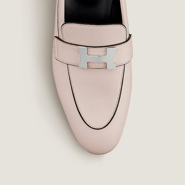 Giày Hermes Paris Loafer 'Rose Pétale' H221004ZP6360 - Ảnh 4