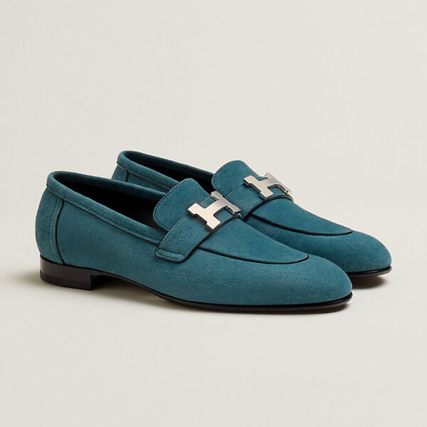 Giày Hermes Paris Loafer 'Bleu Canary' H222067ZG9360 - Ảnh 2