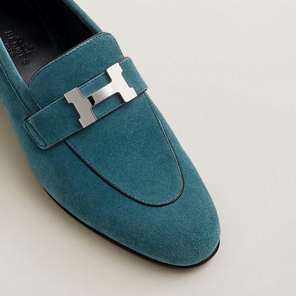 Giày Hermes Paris Loafer 'Bleu Canary' H222067ZG9360 - Ảnh 5