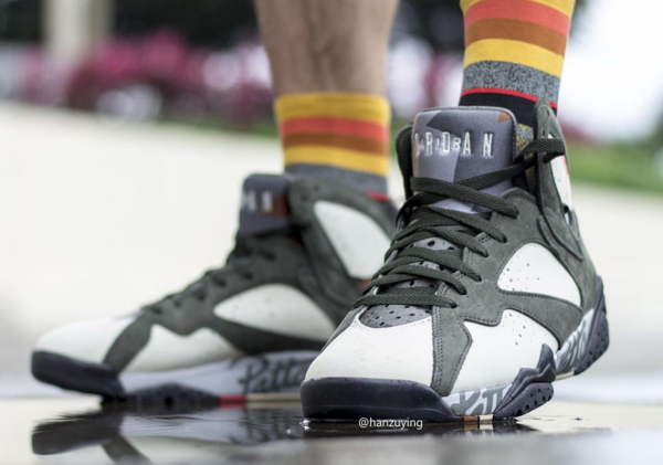 Giày Nike Patta x Air Jordan 7 Retro SP 'Icicle' AT3375-100 - Ảnh 4