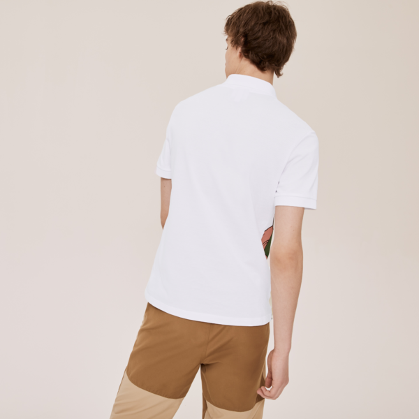 Áo Lacoste Unisex Jean-Michel Tixier Print Classic Fit Polo Shirt PH0410-JD4 - Ảnh 5