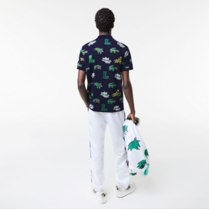 Ao Lacoste Holiday Regular Fit Crocodile Print 'Navy Blue' PH1464-QRN