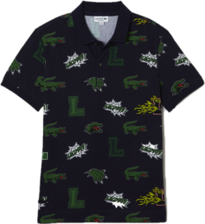 Ao Lacoste Holiday Regular Fit Crocodile Print 'Navy Blue' PH1464-QRN