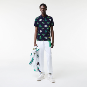Ao Lacoste Holiday Regular Fit Crocodile Print 'Navy Blue' PH1464-QRN