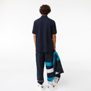 Ao Lacoste Contrast Placket Crocodile Badge 'Navy Blue' PH1465-166