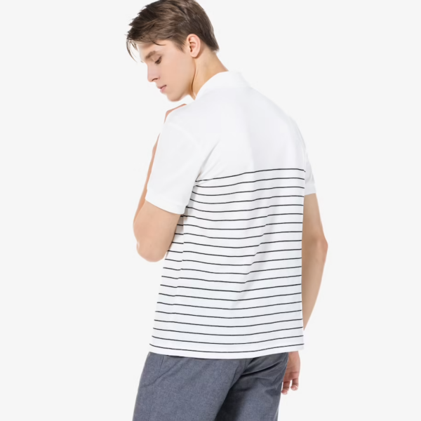 Áo Lacoste Men's Cotton Linen Blend Polo PH181E-51G-70V - Ảnh 6