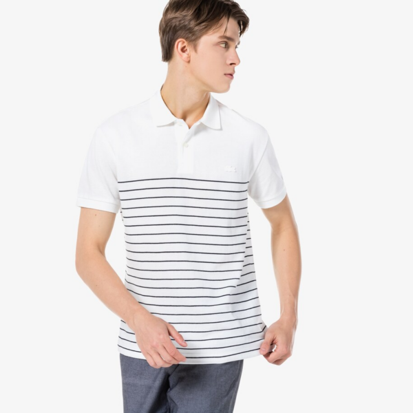 Áo Lacoste Men's Cotton Linen Blend Polo PH181E-51G-70V - Ảnh 2