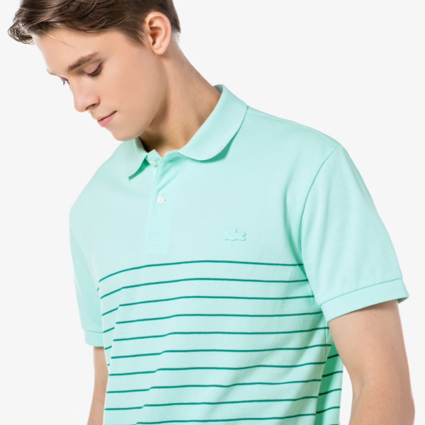 Áo Lacoste Men's Cotton Linen Blend Polo PH181E-51G-NRE - Ảnh 6