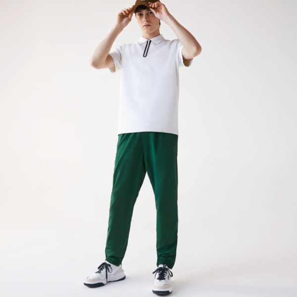 Áo Lacoste Men's Zippered Collar Regular Fit Reversible Piqué Polo PH1841-BRJ - Ảnh 2