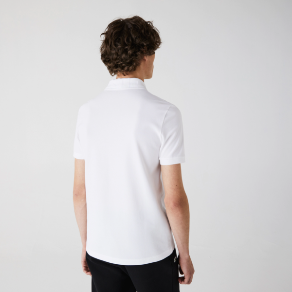 Áo Lacoste Men's Slim Fit Stretch Cotton Pique Polo Shirt PH1848-001 - Ảnh 3