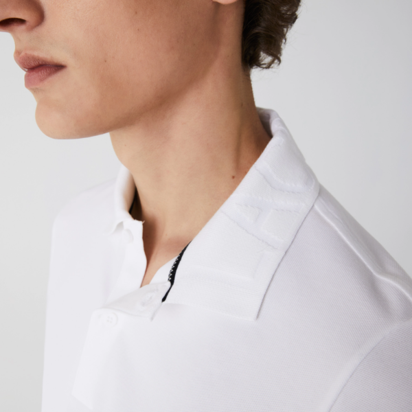 Áo Lacoste Men's Slim Fit Stretch Cotton Pique Polo Shirt PH1848-001 - Ảnh 8