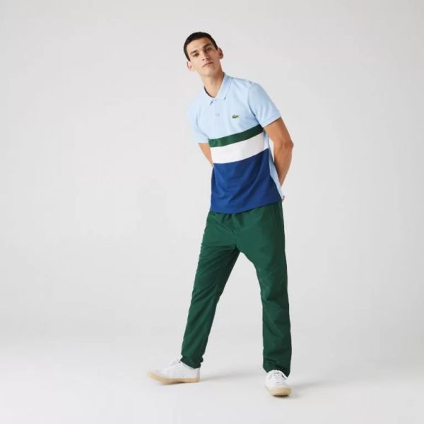Áo Men's Lacoste Regular Fit Colourblock Cotton Pique Polo Shirt PH1889-9A0 - Ảnh 5