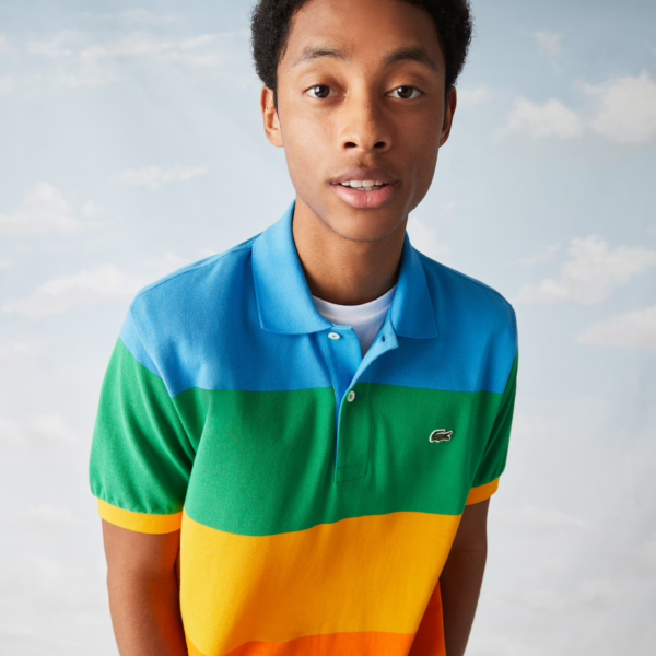 Áo Lacoste Men's Polaroid Multi Color Block Polo PH2082-51G-LLX - Ảnh 7