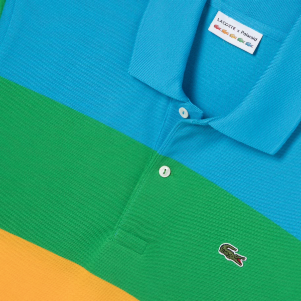 Áo Lacoste Men's Polaroid Multi Color Block Polo PH2082-51G-LLX - Ảnh 4