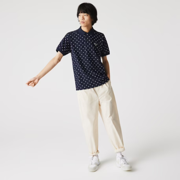 Áo Lacoste Men's Polka Dot Cotton Pique Polo PH2383-51G-525 - Ảnh 2