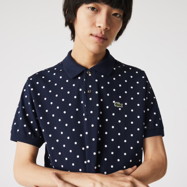 Áo Lacoste Men's Polka Dot Cotton Pique Polo PH2383-51G-525 - Ảnh 3