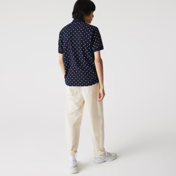 Áo Lacoste Men's Polka Dot Cotton Pique Polo PH2383-51G-525 - Ảnh 4