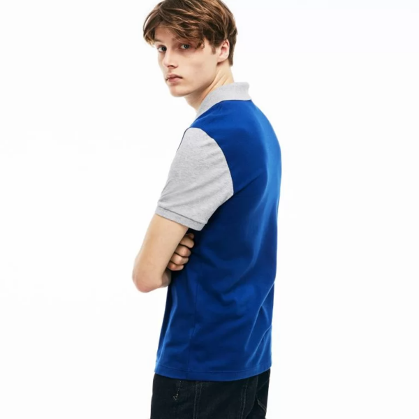 Áo Men's Lacoste Slim Fit Colorblock Stretch Pima Pique Polo PH3170-U9L - Ảnh 4