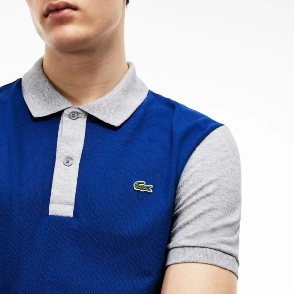 Áo Men's Lacoste Slim Fit Colorblock Stretch Pima Pique Polo PH3170-U9L - Ảnh 2